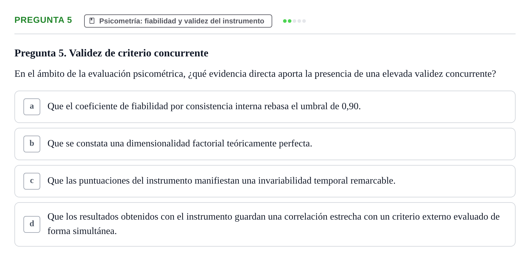 Enunciado: Pregunta 5