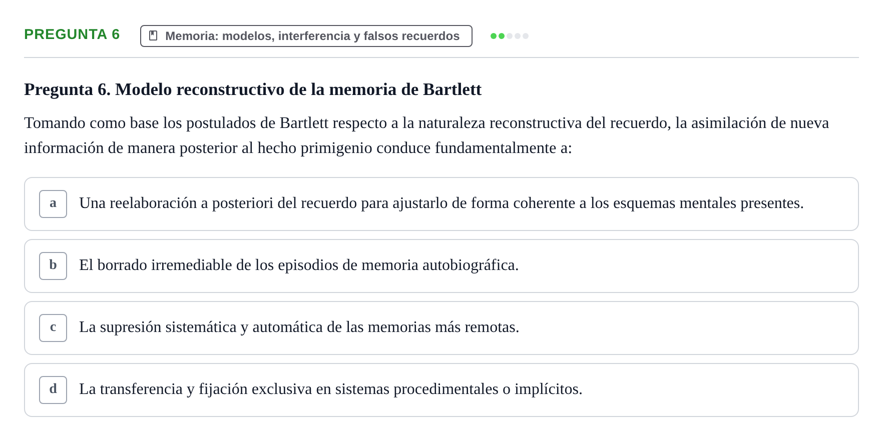 Enunciado: Pregunta 6