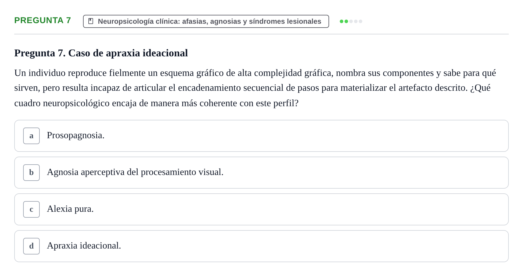 Enunciado: Pregunta 7