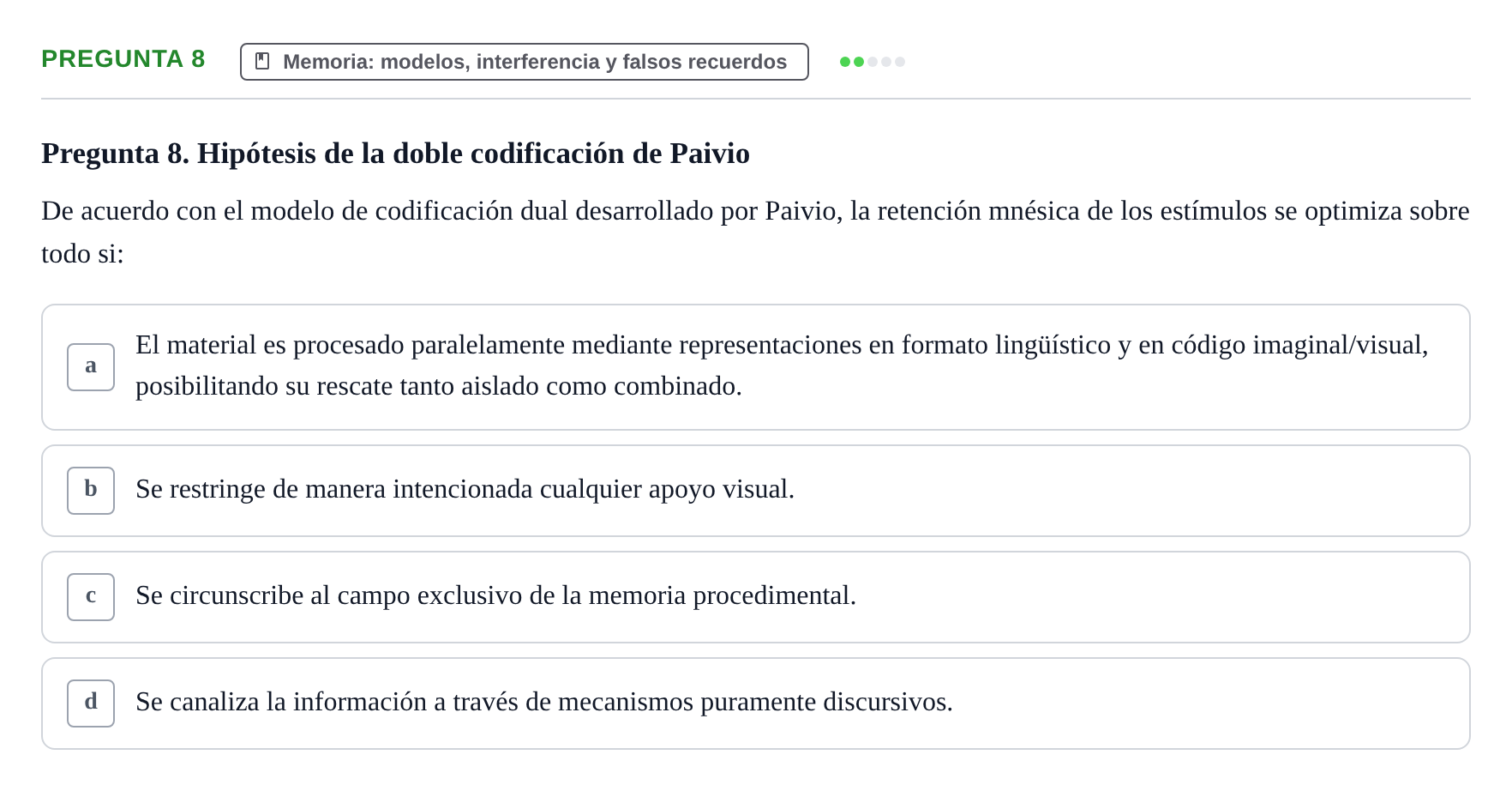 Enunciado: Pregunta 8