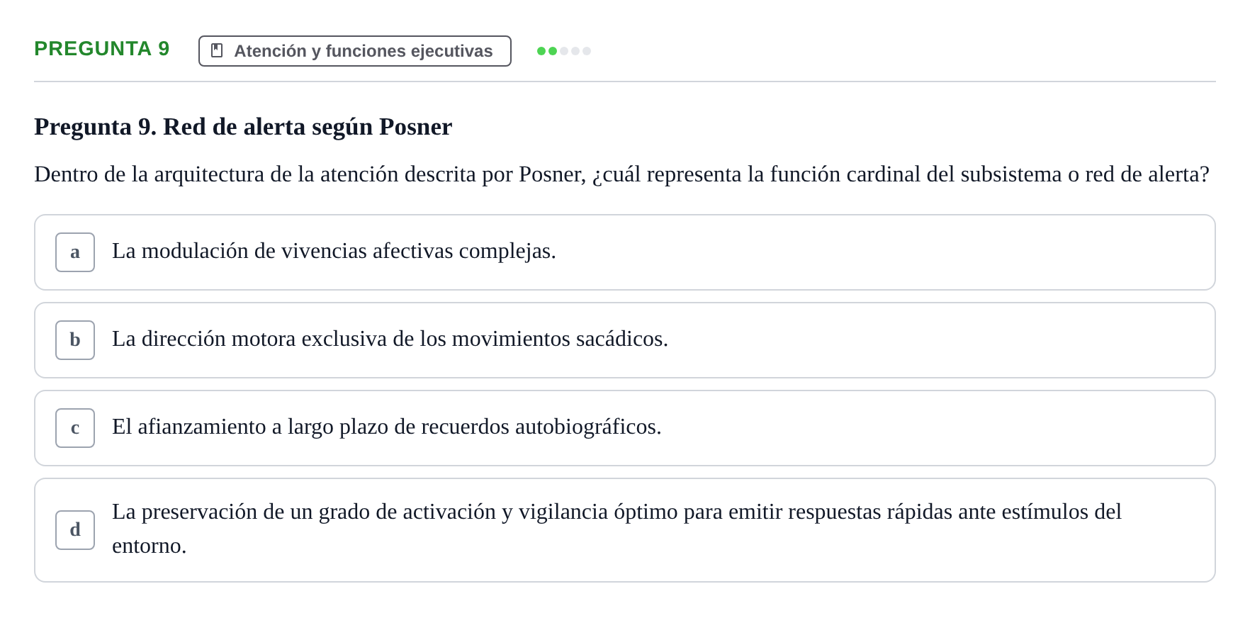 Enunciado: Pregunta 9