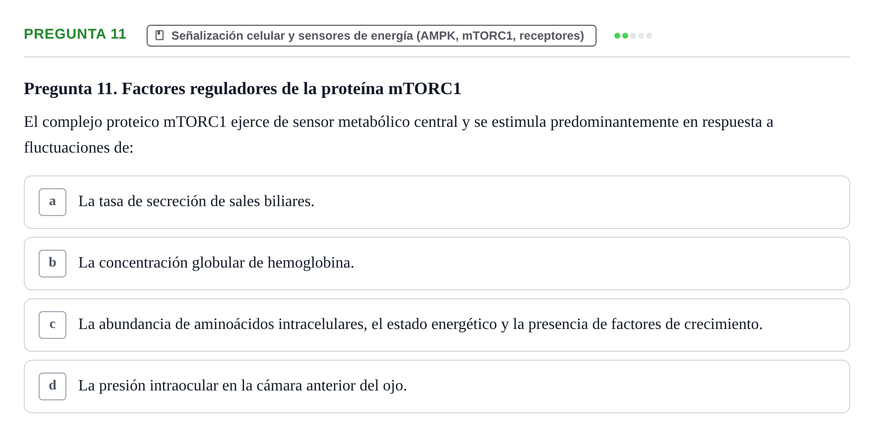 Enunciado: Pregunta 11