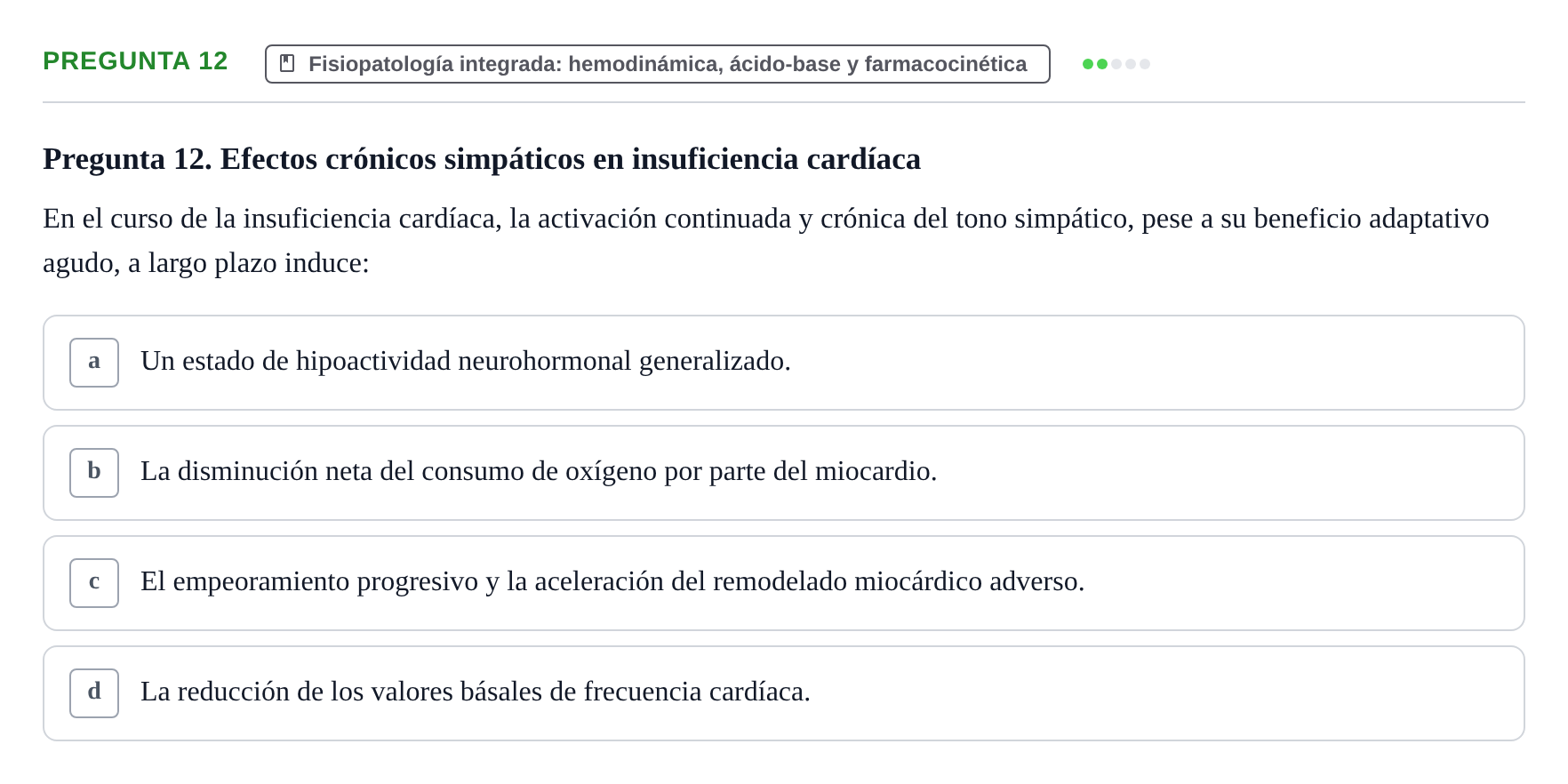 Enunciado: Pregunta 12