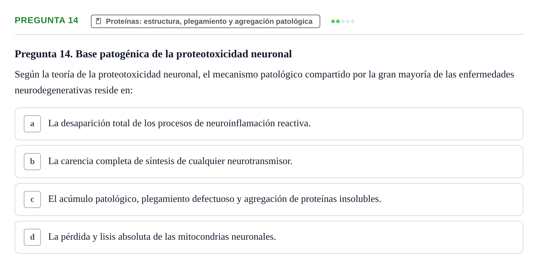 Enunciado: Pregunta 14