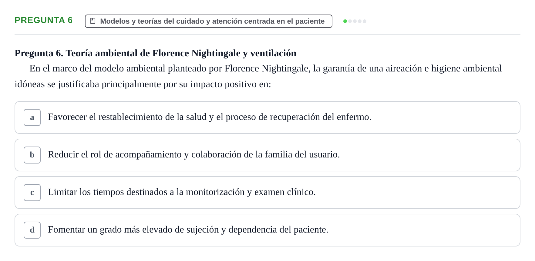 Enunciado: Pregunta 6