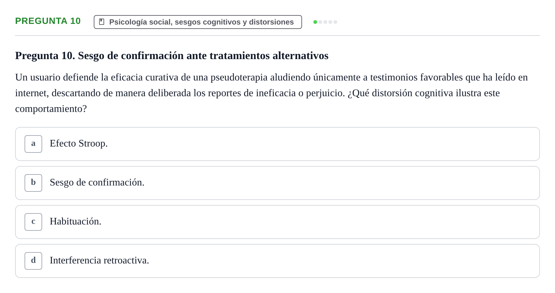 Enunciado: Pregunta 10