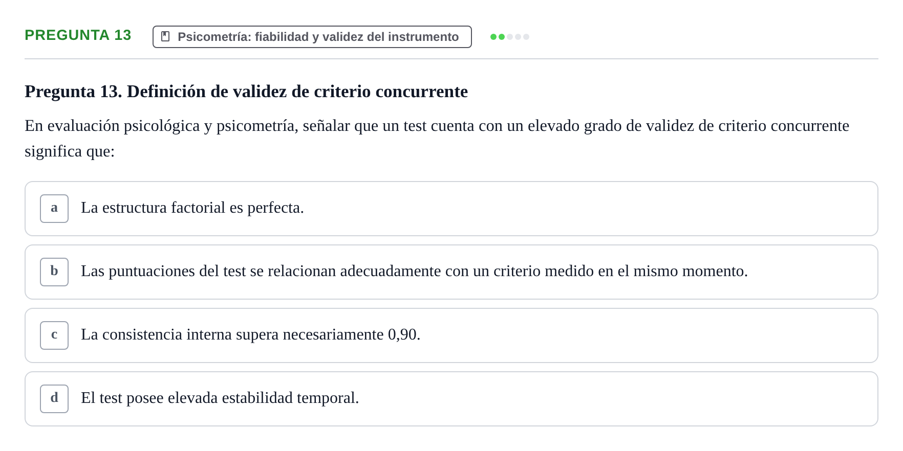 Enunciado: Pregunta 13