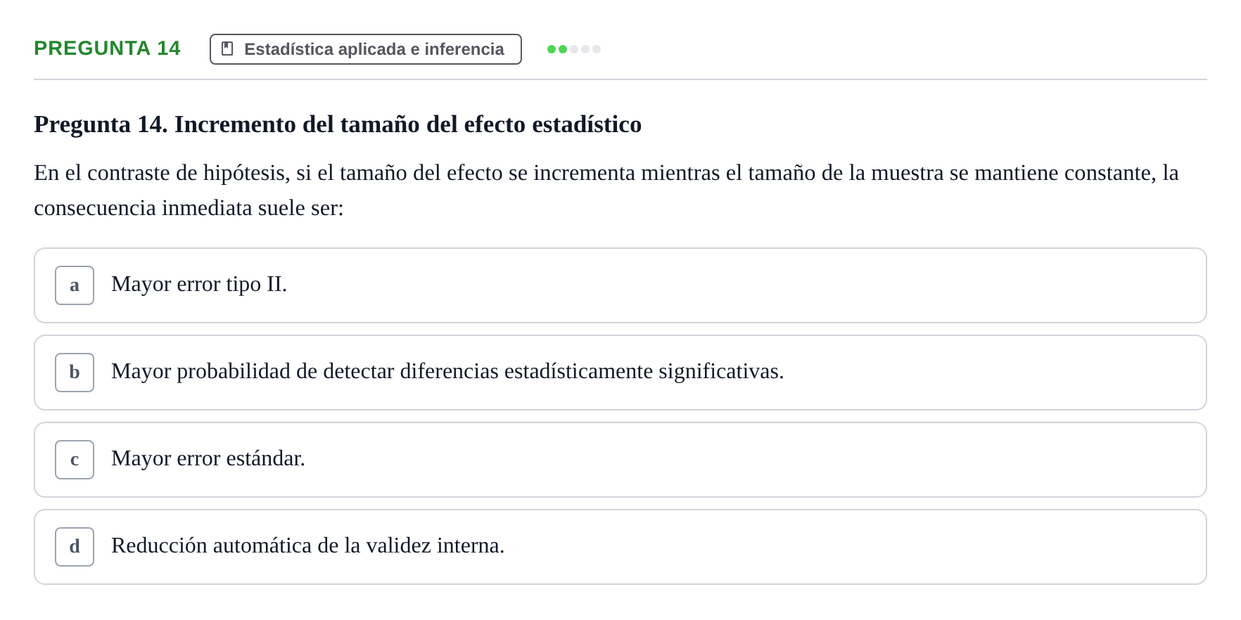 Enunciado: Pregunta 14