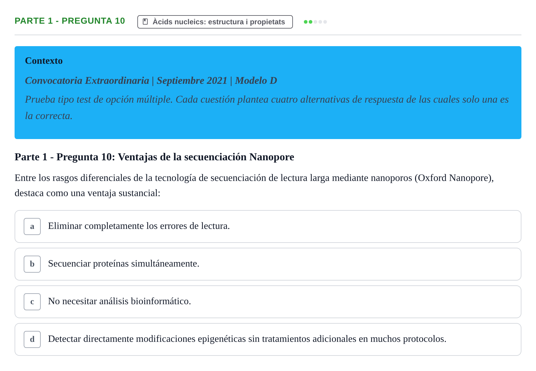 Enunciado: Parte 1 - Pregunta 10