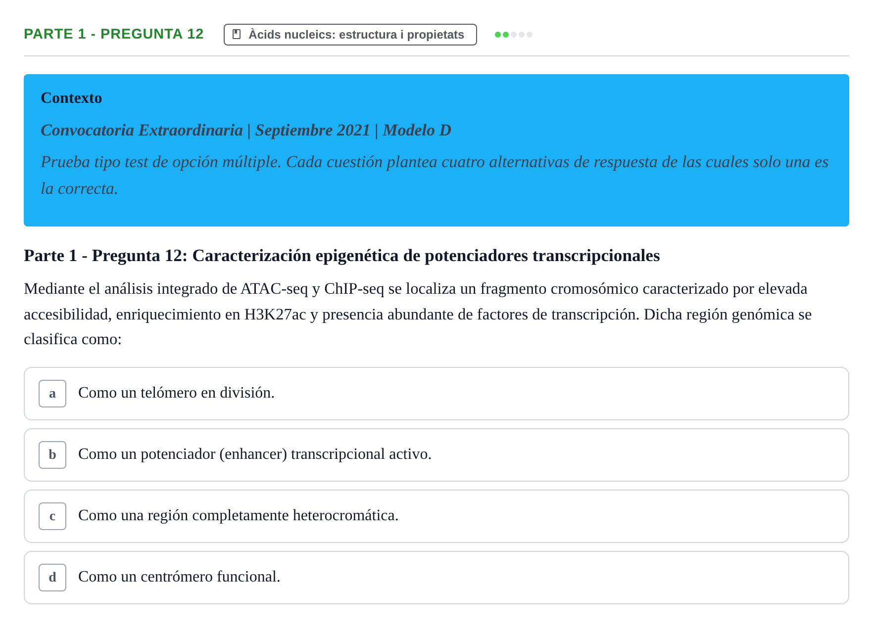 Enunciado: Parte 1 - Pregunta 12