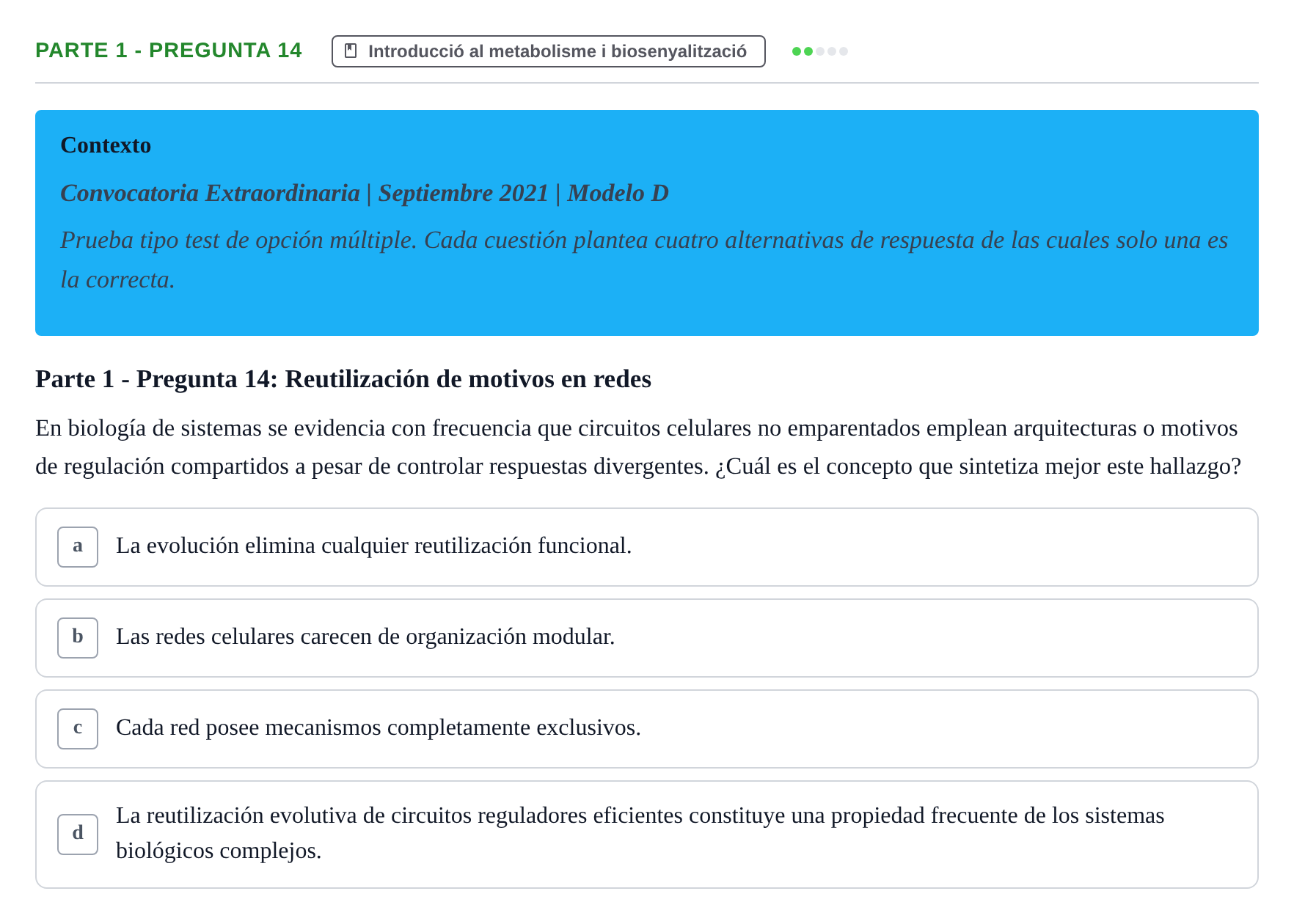 Enunciado: Parte 1 - Pregunta 14