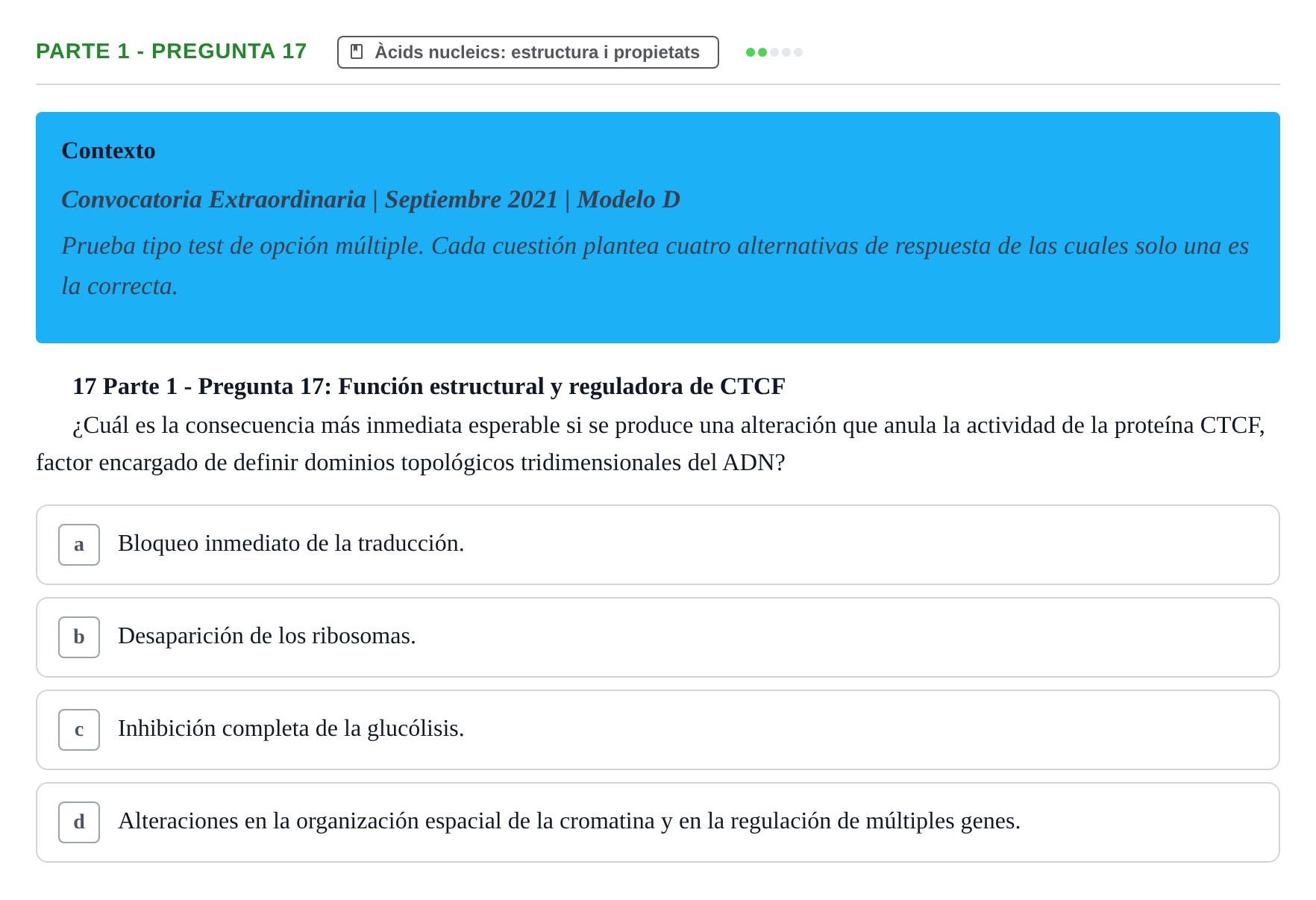 Enunciado: Parte 1 - Pregunta 17