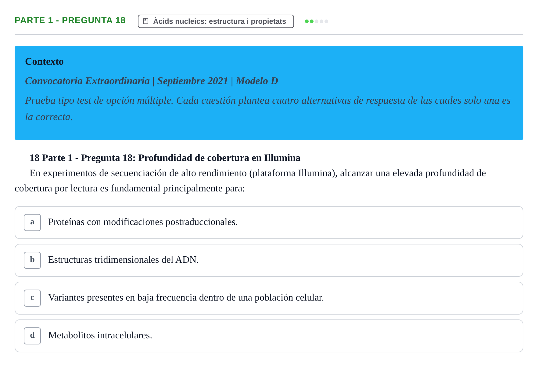 Enunciado: Parte 1 - Pregunta 18