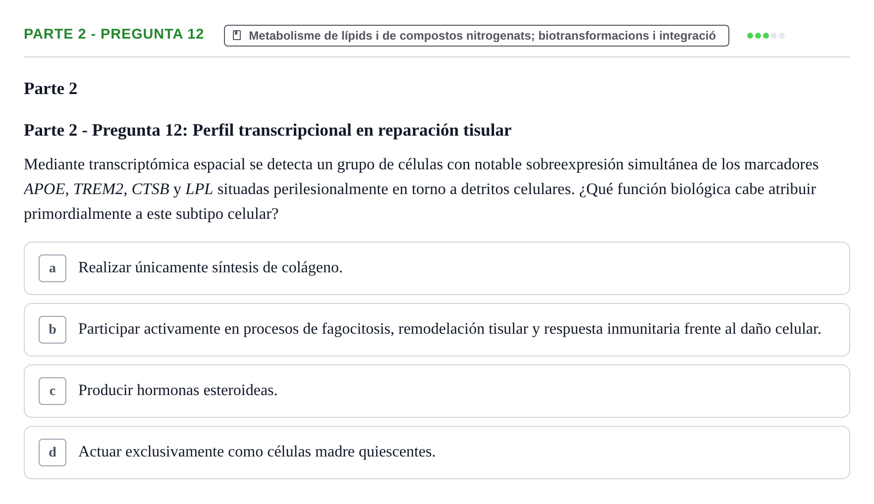 Enunciado: Parte 2 - Pregunta 12