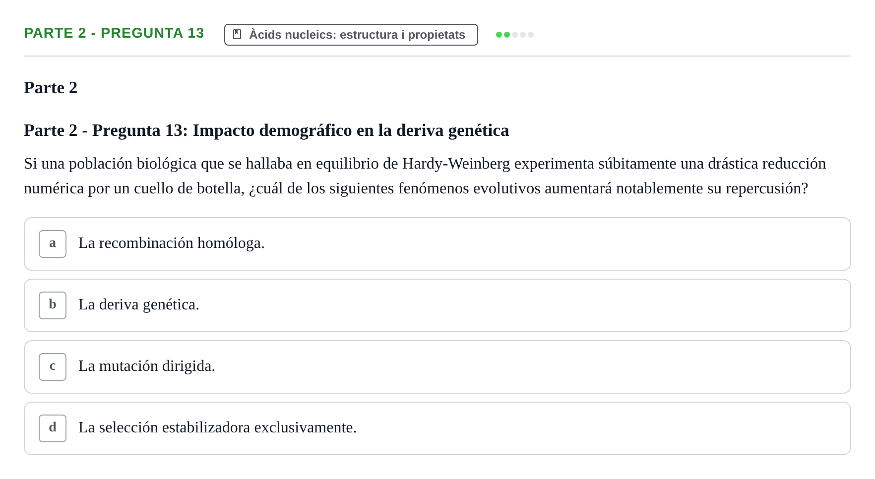 Enunciado: Parte 2 - Pregunta 13