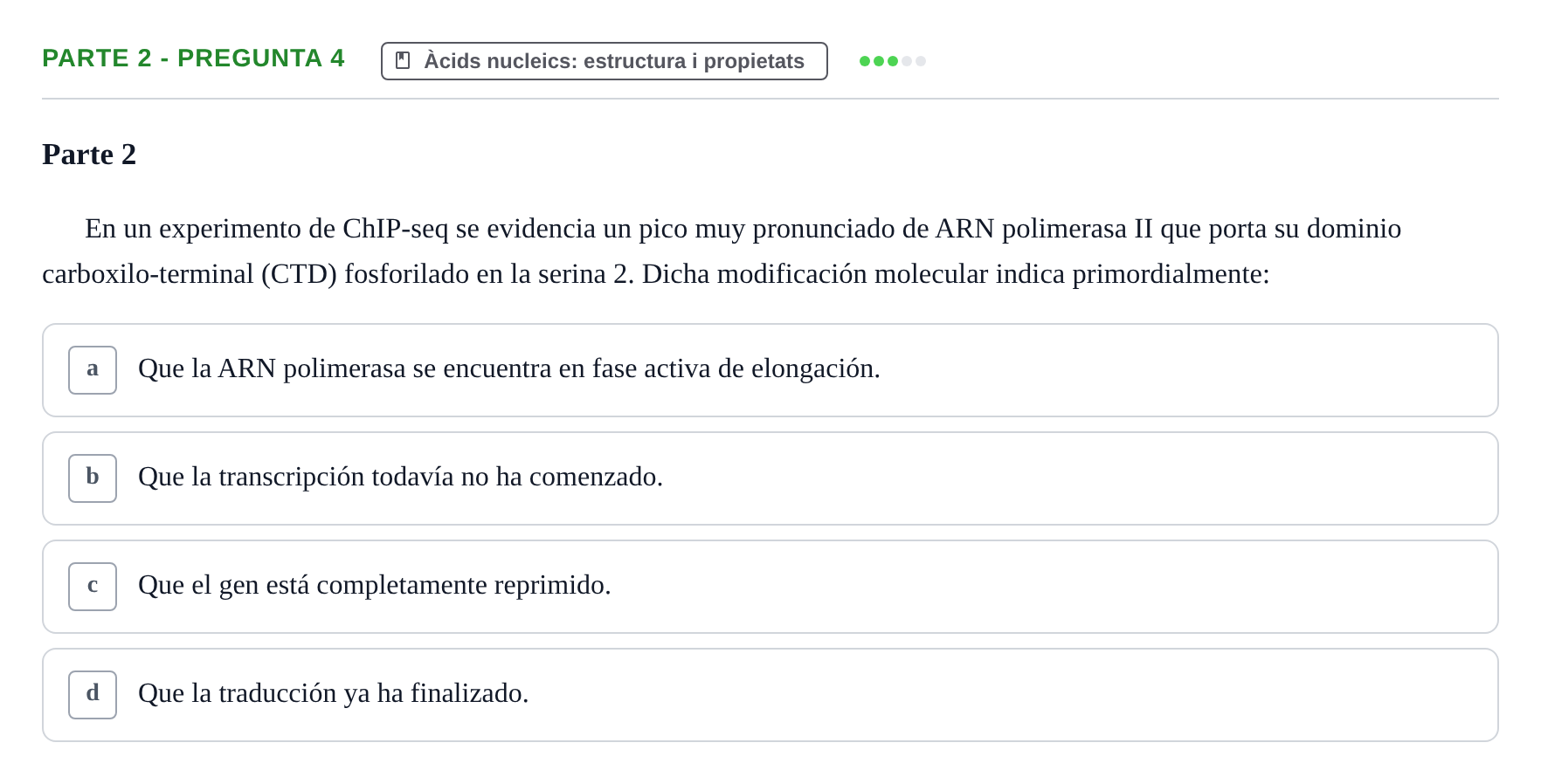 Enunciado: Parte 2 - Pregunta 4