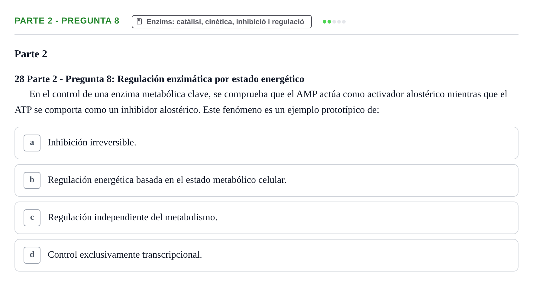 Enunciado: Parte 2 - Pregunta 8