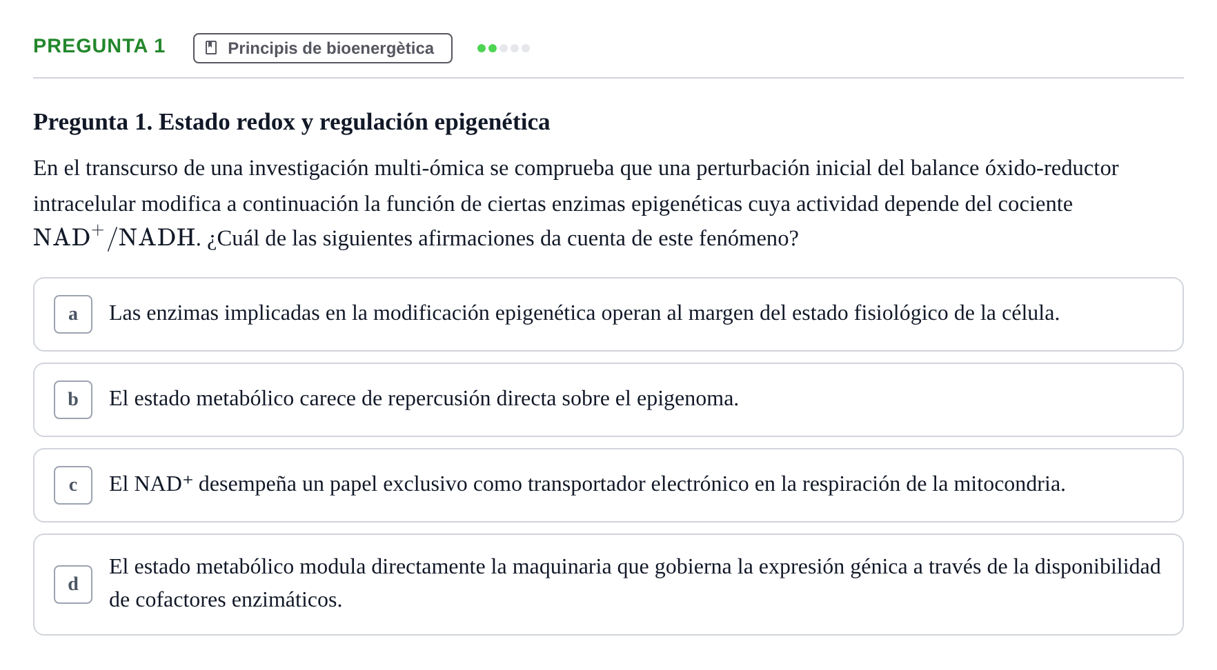 Enunciado: Pregunta 1