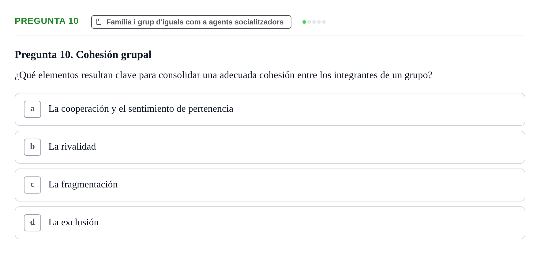 Enunciado: Pregunta 10