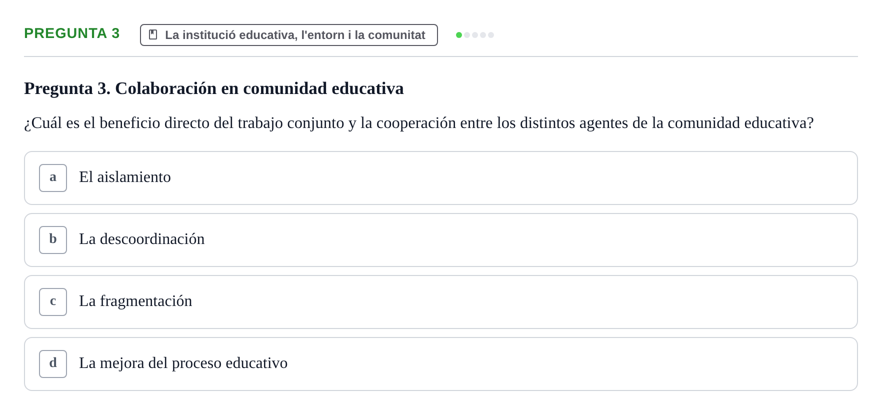 Enunciado: Pregunta 3