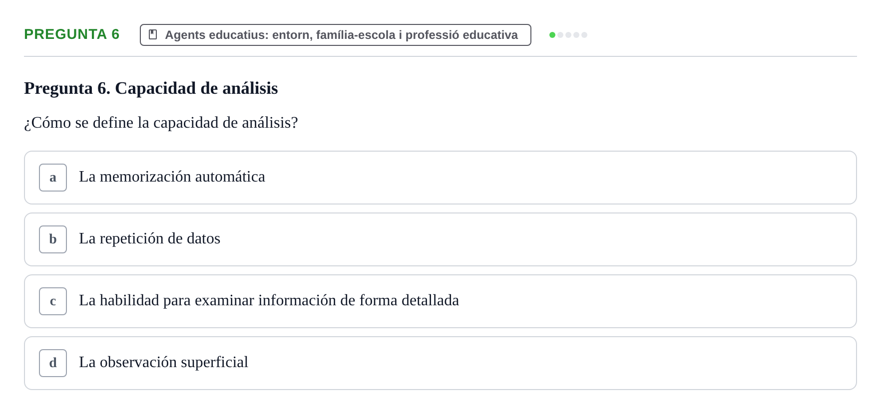 Enunciado: Pregunta 6
