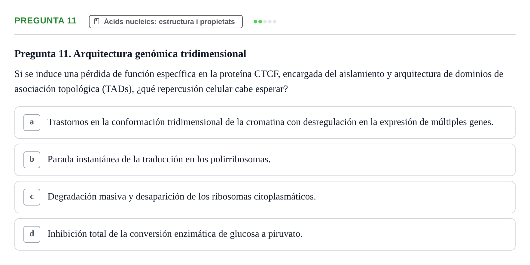 Enunciado: Pregunta 11