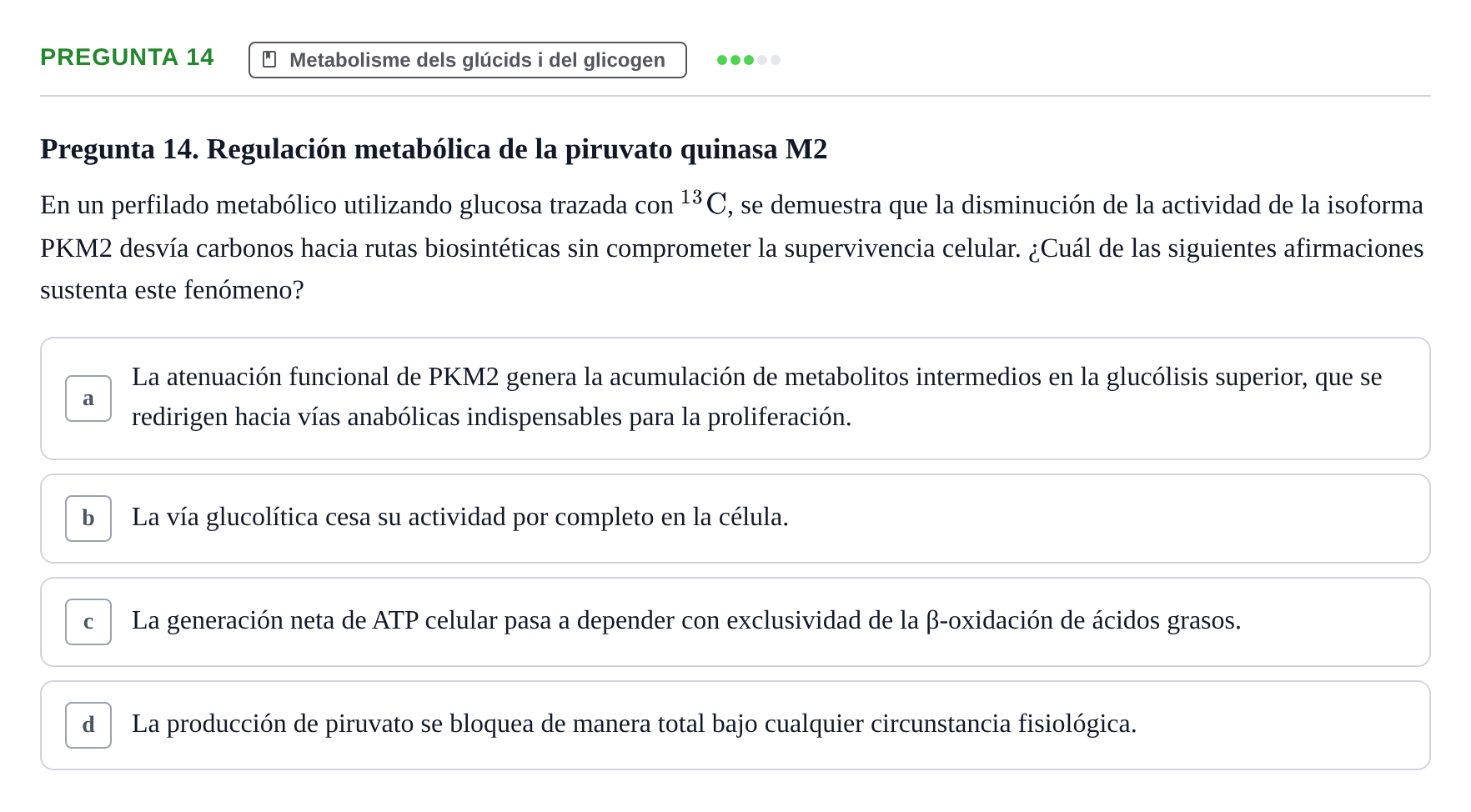 Enunciado: Pregunta 14