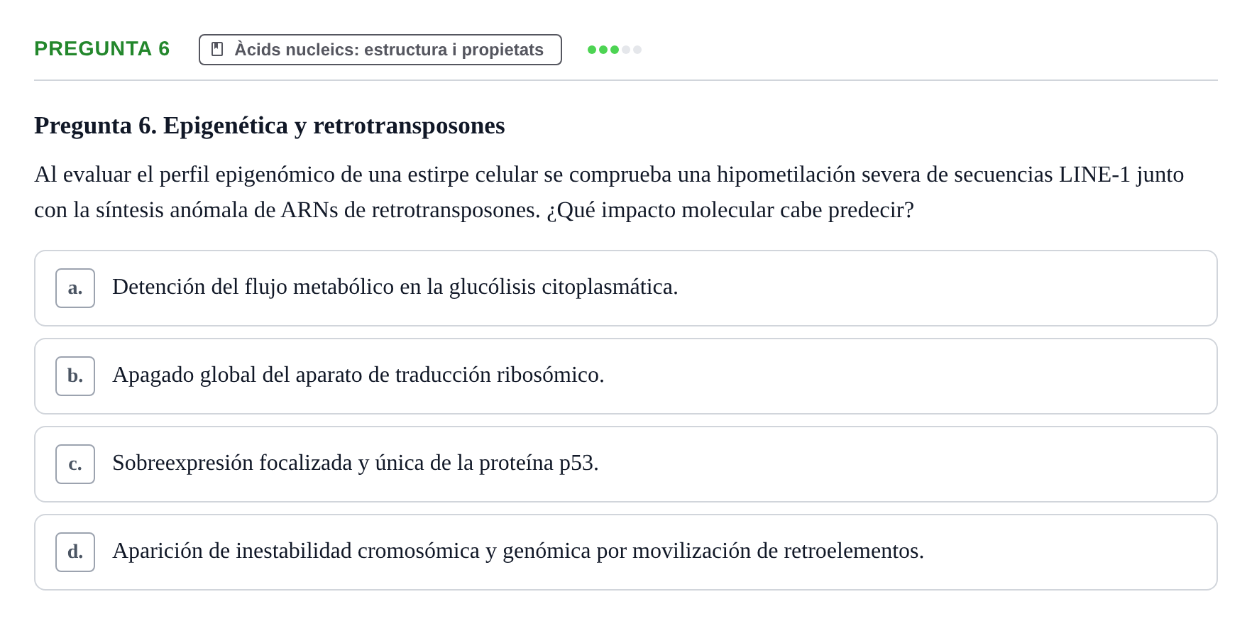 Enunciado: Pregunta 6