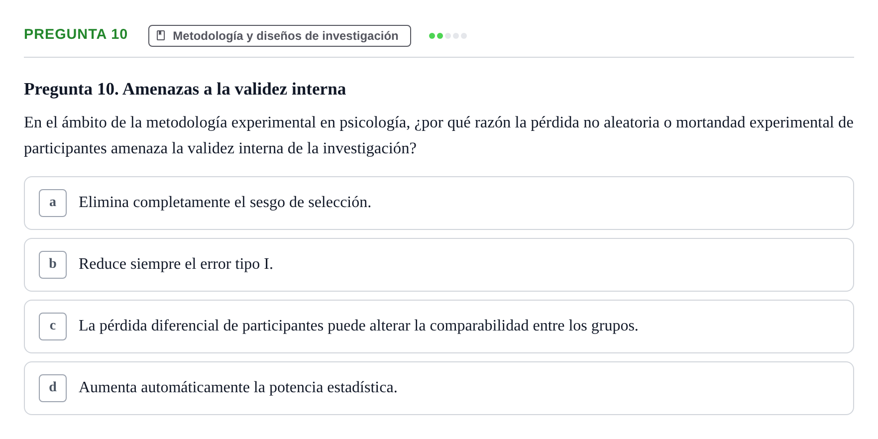 Enunciado: Pregunta 10