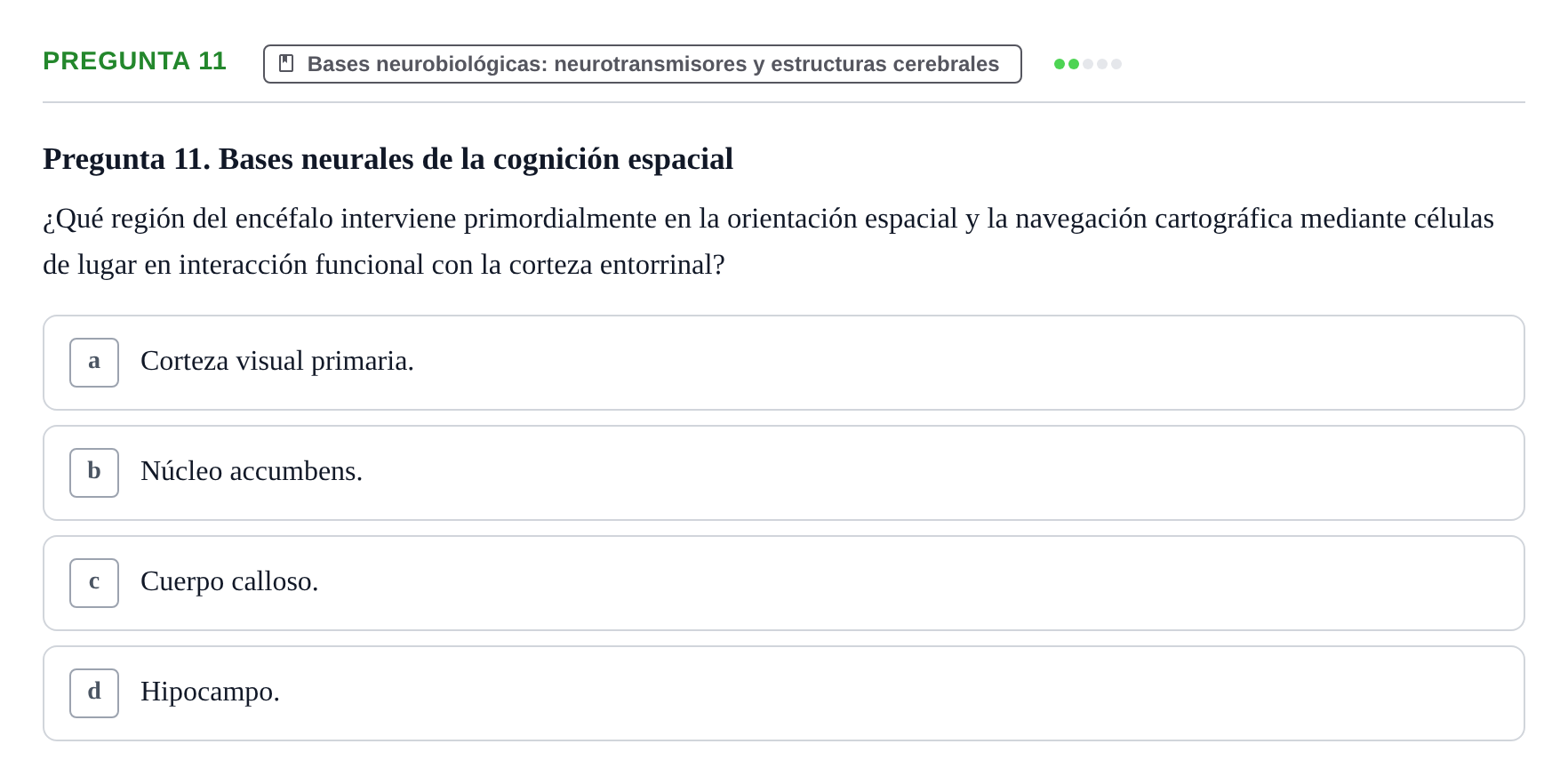 Enunciado: Pregunta 11
