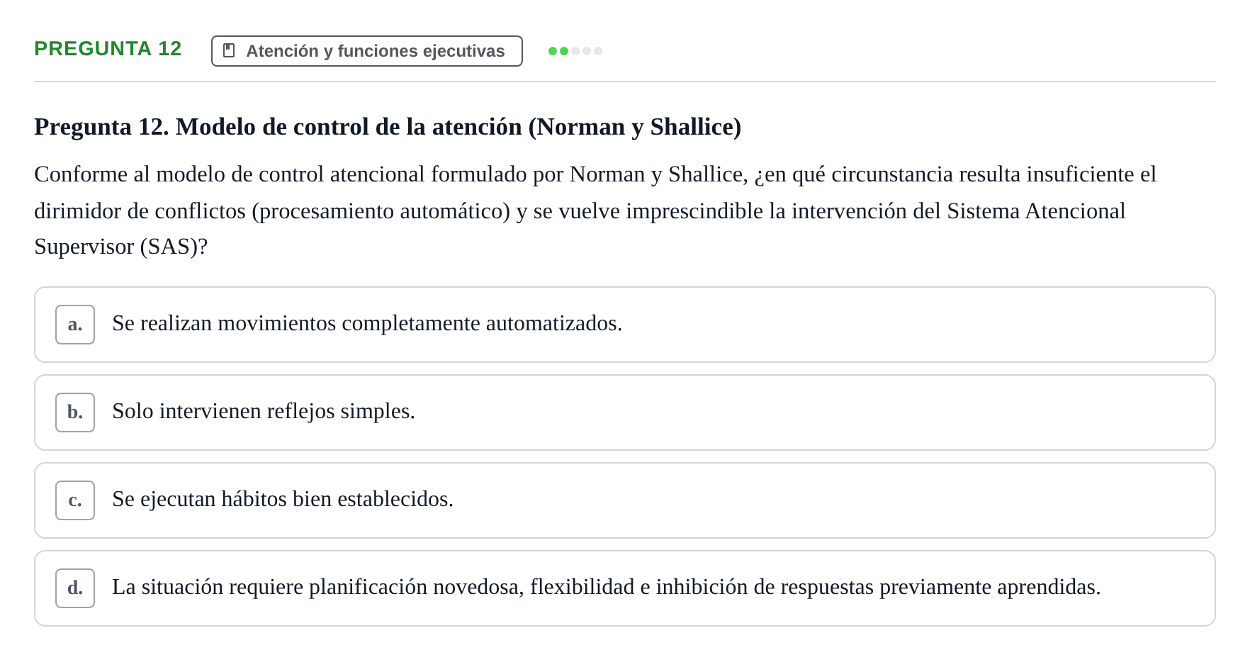 Enunciado: Pregunta 12