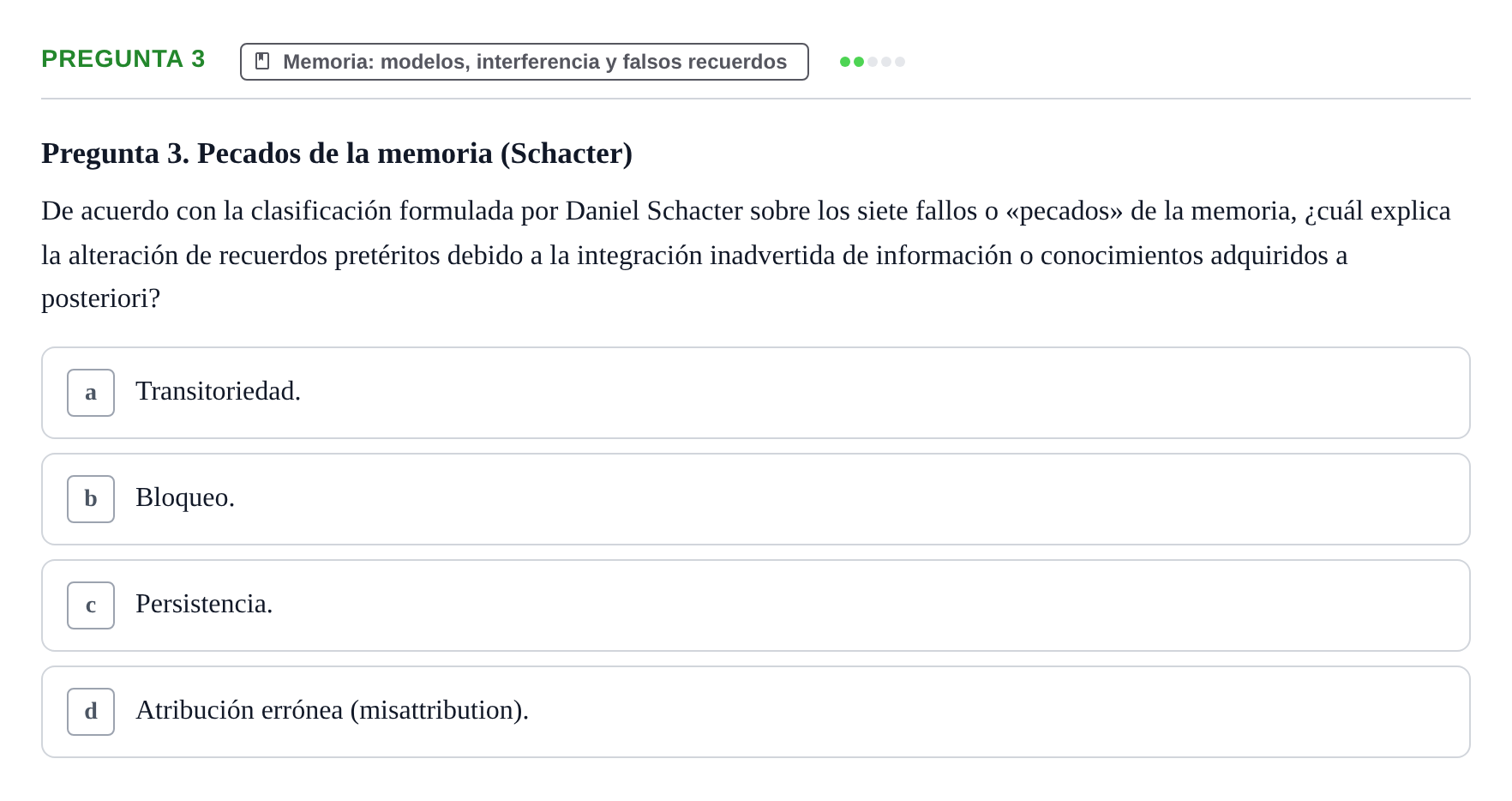 Enunciado: Pregunta 3