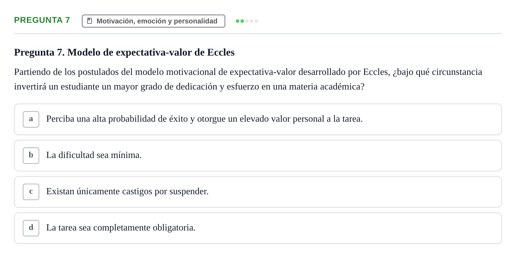 Enunciado: Pregunta 7