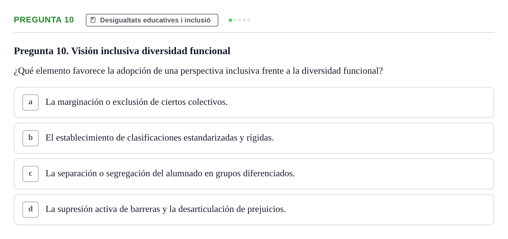 Enunciado: Pregunta 10