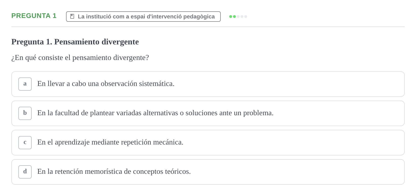 Enunciado: Pregunta 1