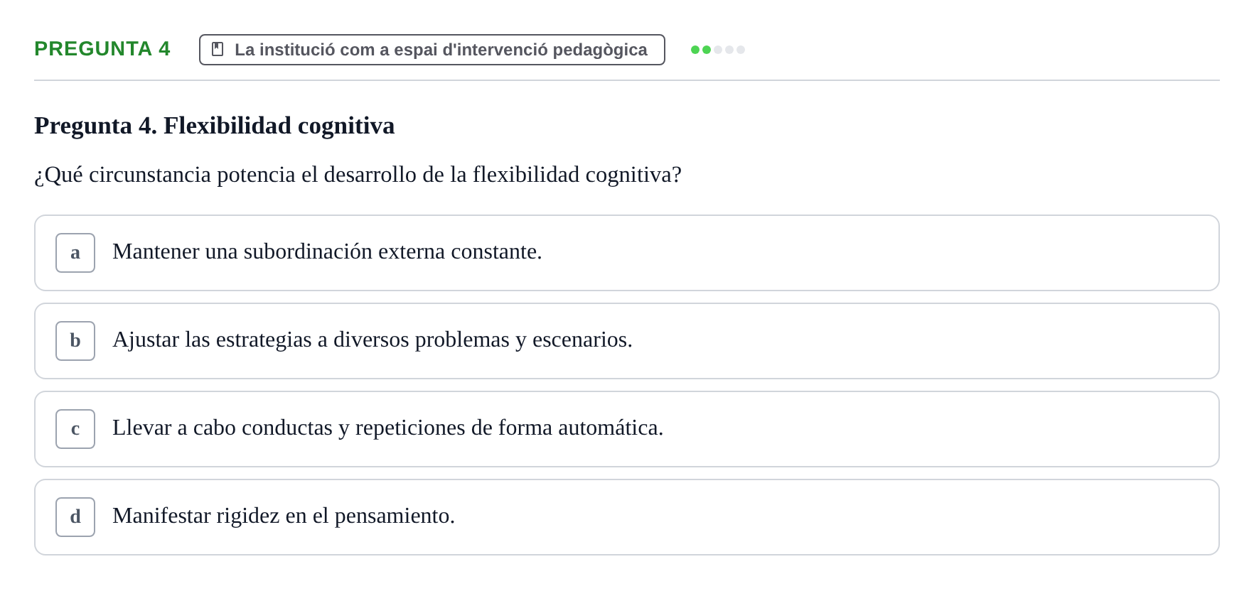 Enunciado: Pregunta 4