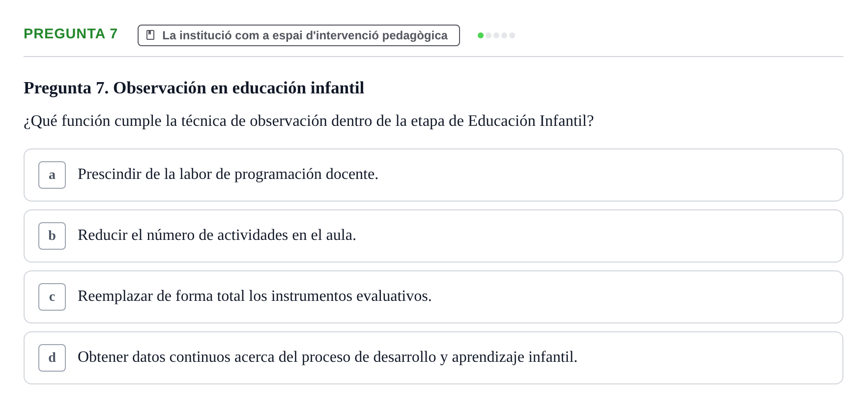 Enunciado: Pregunta 7
