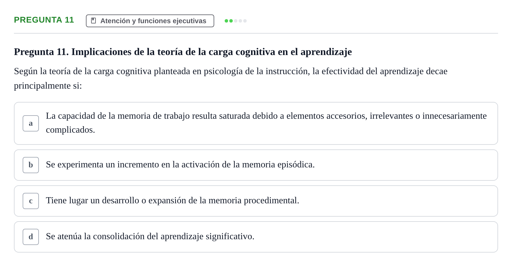 Enunciado: Pregunta 11