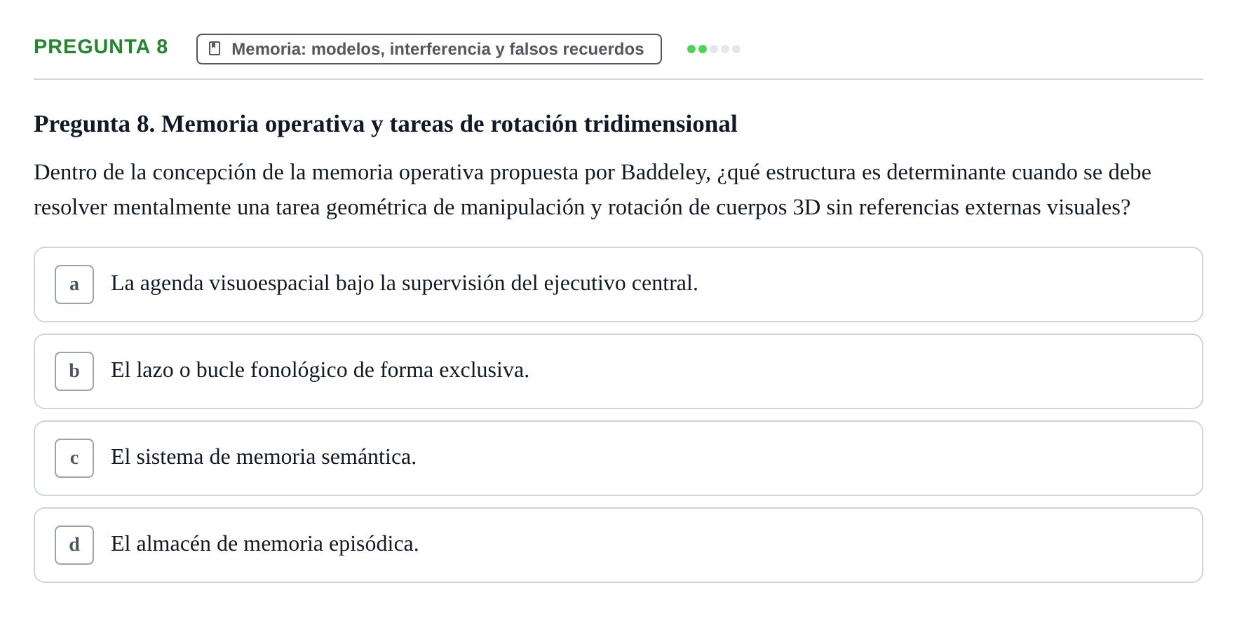 Enunciado: Pregunta 8