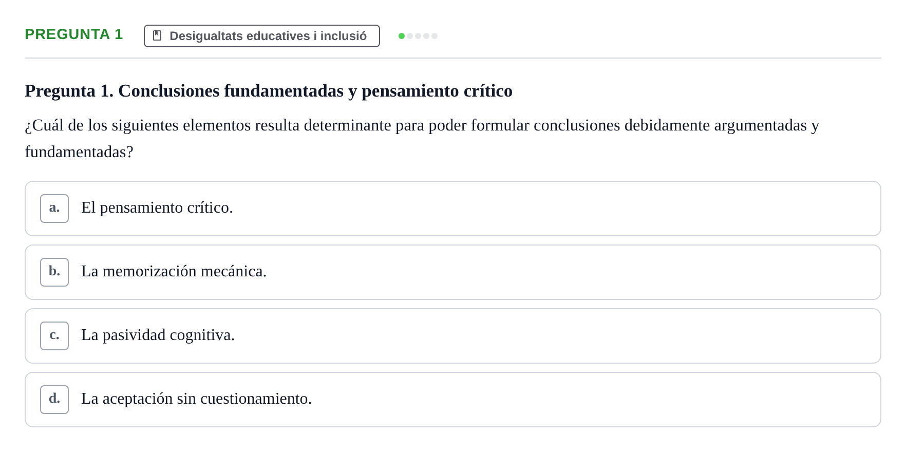 Enunciado: Pregunta 1