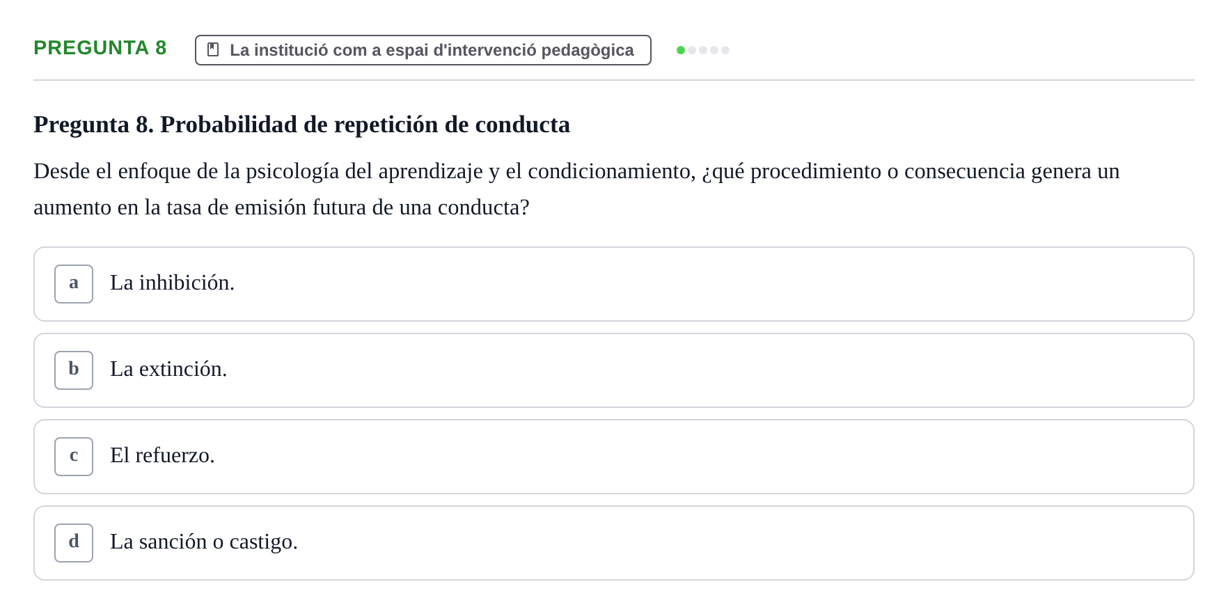 Enunciado: Pregunta 8
