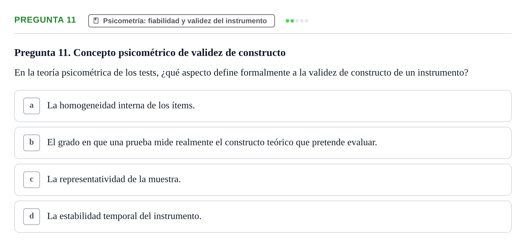 Enunciado: Pregunta 11