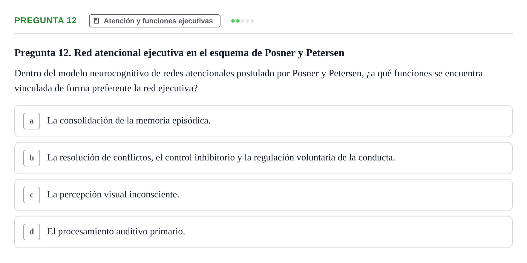 Enunciado: Pregunta 12