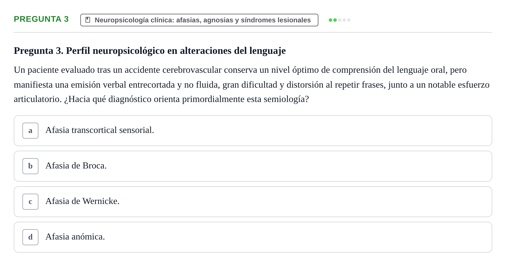 Enunciado: Pregunta 3