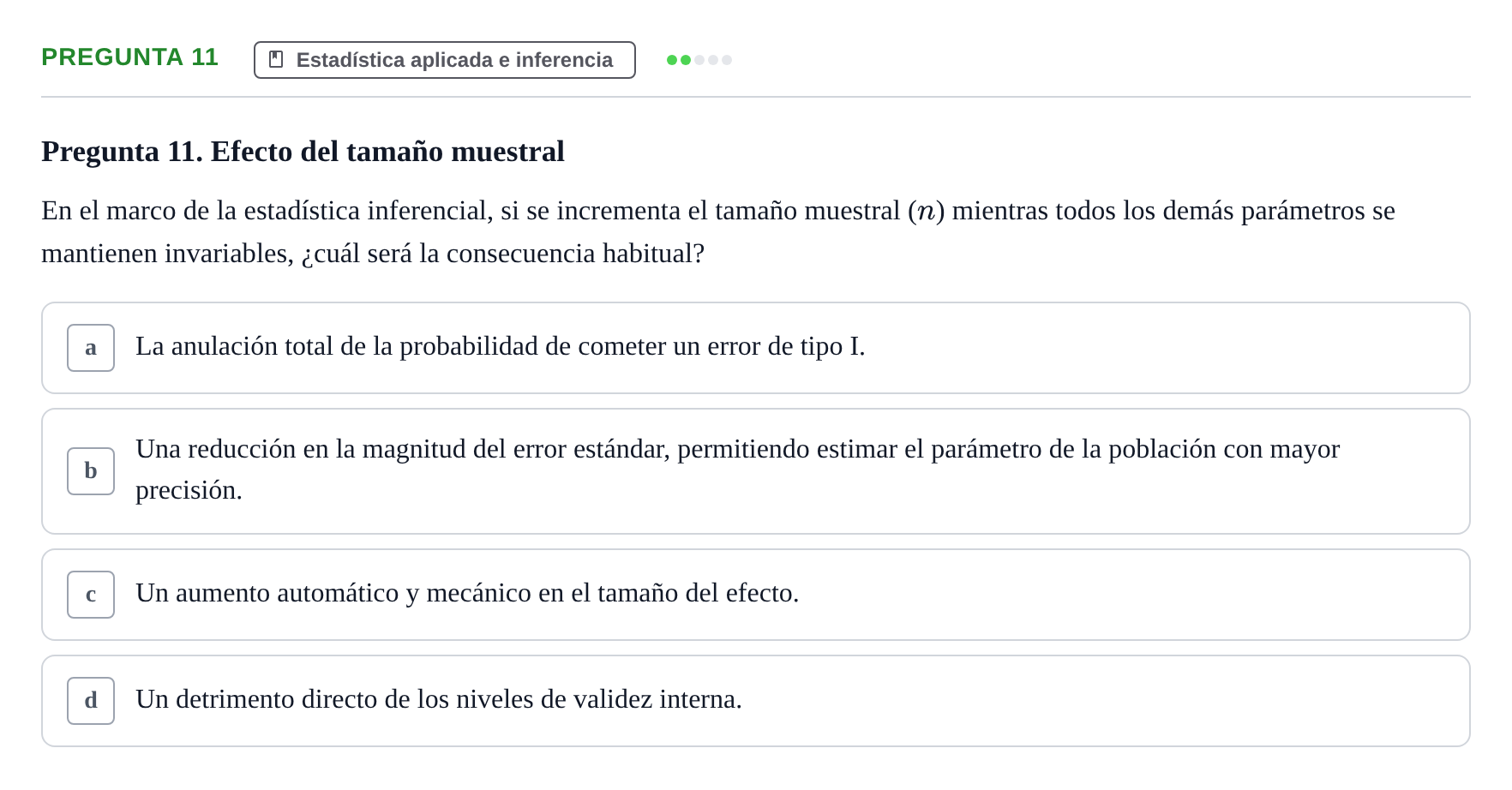 Enunciado: Pregunta 11
