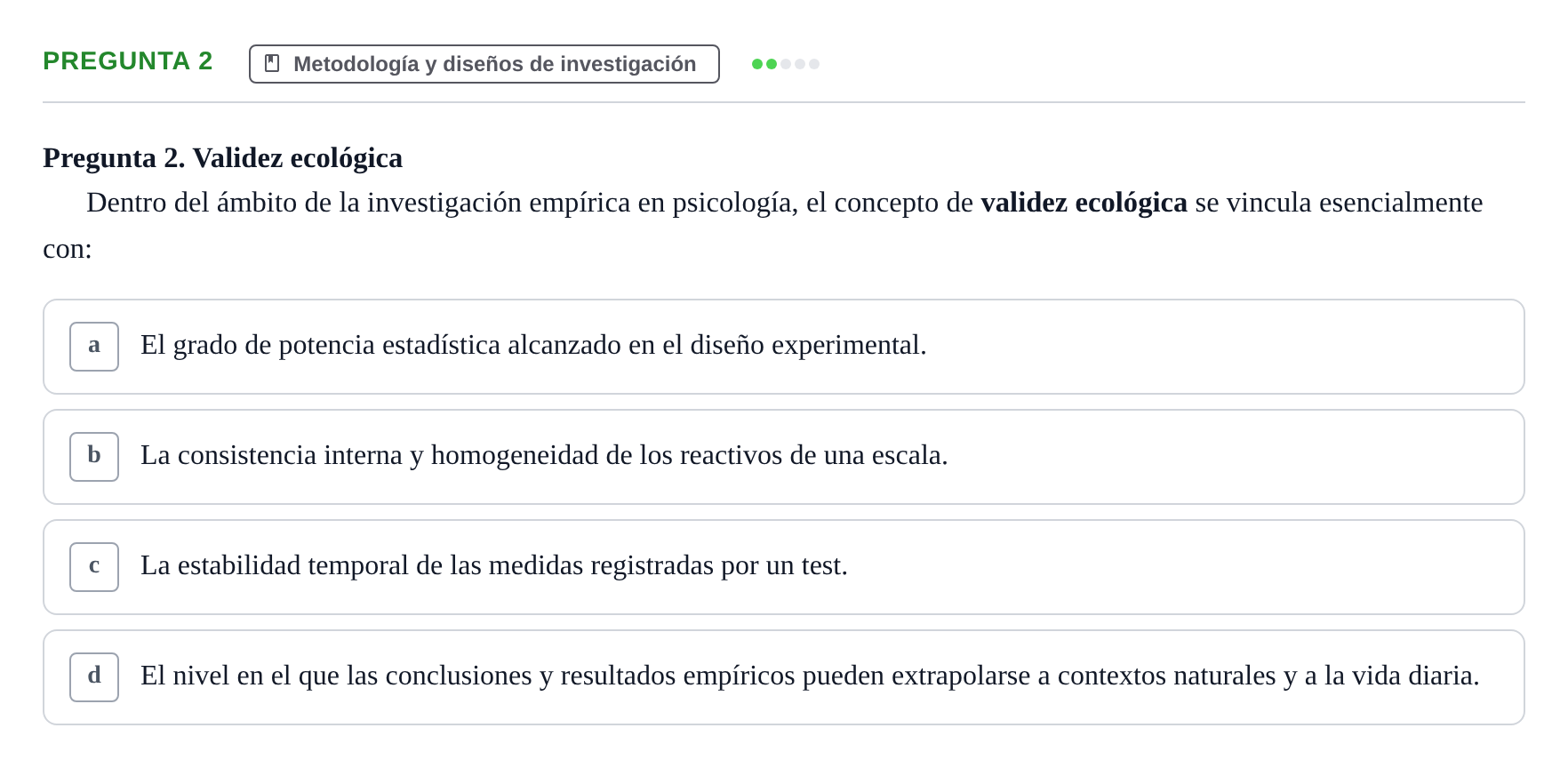 Enunciado: Pregunta 2