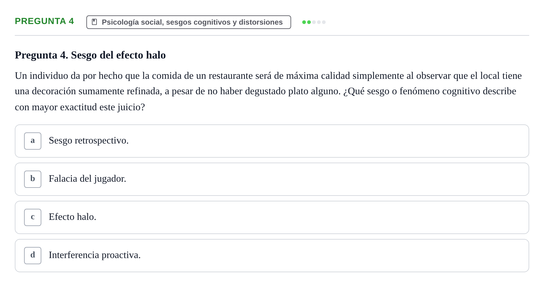 Enunciado: Pregunta 4