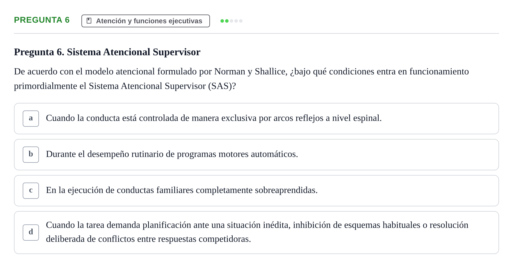 Enunciado: Pregunta 6