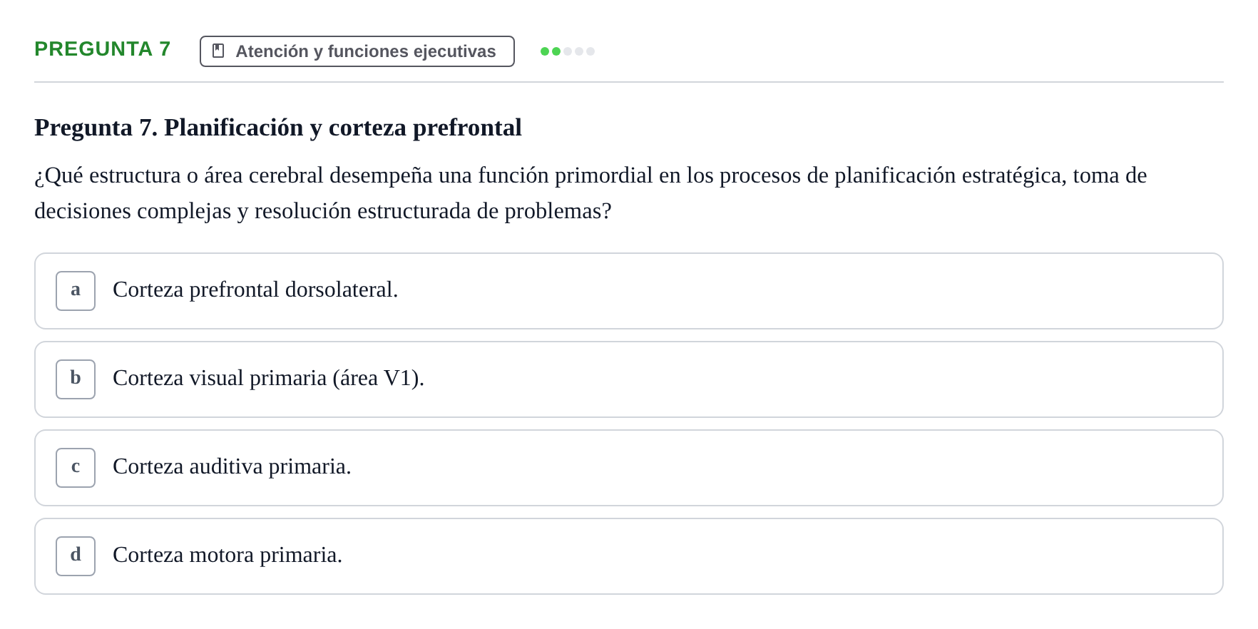 Enunciado: Pregunta 7