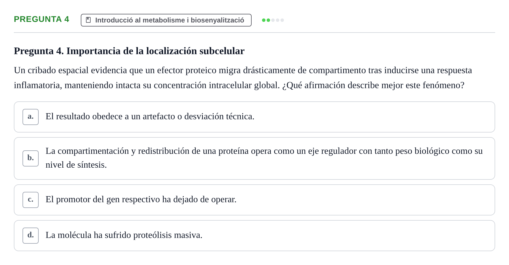Enunciado: Pregunta 4